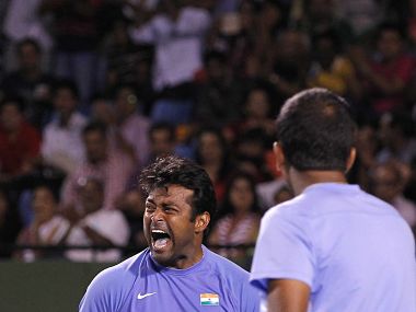 Davis Cup: Leander Paes-Rohan Bopanna's win guides India to World group Play-offs Davis Cup: Leander Paes-Rohan Bopanna's win guides India to World group Play-offs