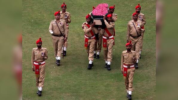 State funeral for Edhi: Tens of thousands gather at stadium for 'father of the poor'