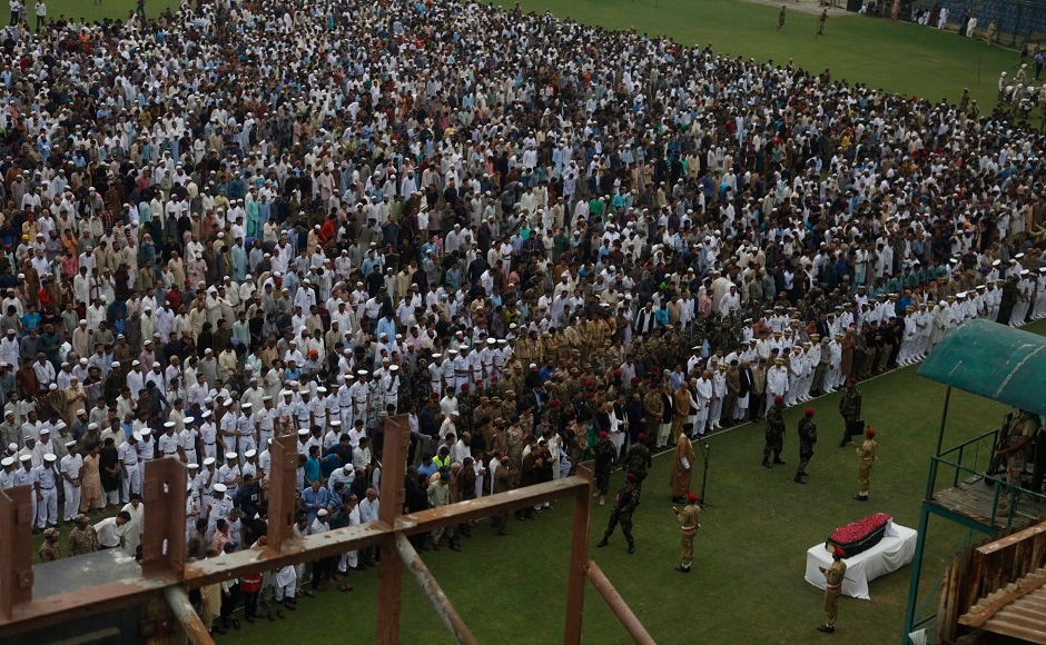 Tens of thousands of people attended the state funeral at a stadium and thousands more were unable to get to the venue. Edhi established his charitable foundation almost six decades ago. It owns and runs Pakistan's largest ambulance service, nursing homes, orphanages, clinics and women's shelters, along with rehabilitation centers and soup kitchens. AP Tens of thousands of people attended the state funeral at a stadium and thousands more were unable to get to the venue. Edhi established his charitable foundation almost six decades ago. It owns and runs Pakistan's largest ambulance service, nursing homes, orphanages, clinics and women's shelters, along with rehabilitation centers and soup kitchens. AP