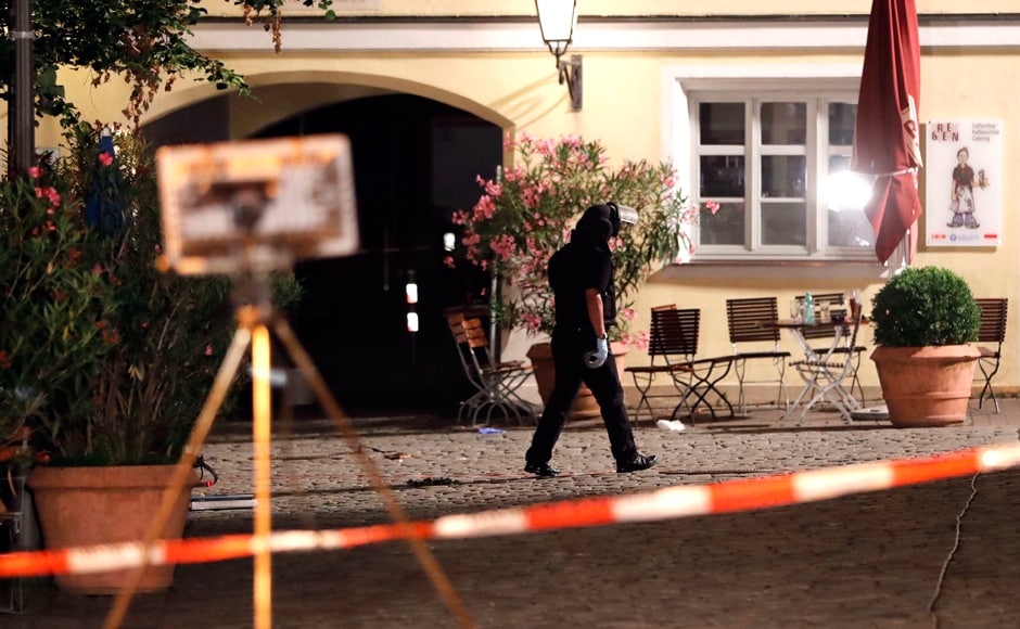 The open-air concert with about 2500 people in attendance was shut down as a precaution after the explosion. Photo: AP The open-air concert with about 2500 people in attendance was shut down as a precaution after the explosion. Photo: AP
