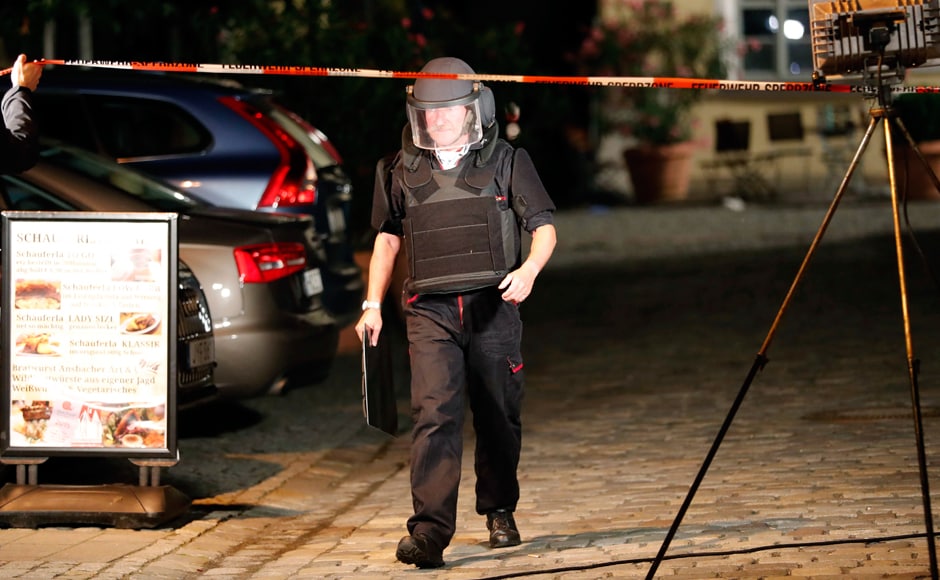The man who blew himself up after being turned away from the music festival was a 27-year-old Syrian who had been denied asylum. Photo: AP The man who blew himself up after being turned away from the music festival was a 27-year-old Syrian who had been denied asylum. Photo: AP