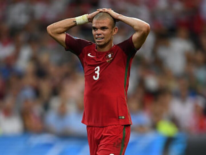 Euro 2016: Pepe misses training ahead of Portugal's semi-final clash against Wales