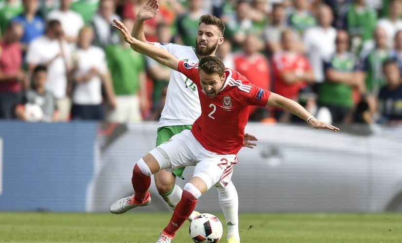 Chris Gunter will be missing his brother's wedding to compete against Belgium. AP