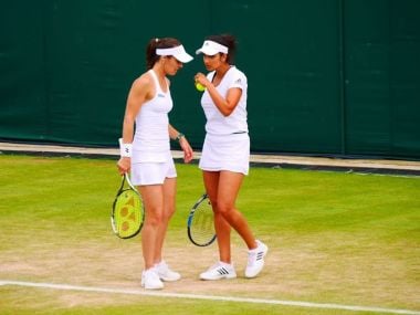 Sania Mirza and Martina Hingis. Image courtesy: Facebook