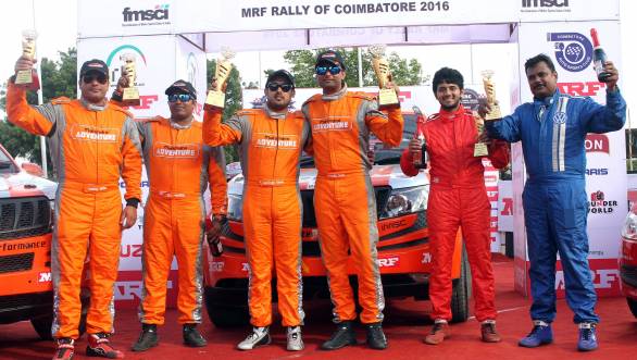 2016 Indian National Rally Championship: Amittrajit Ghosh and Ashwin Naik victorious at Rally of Coimbatore 2016 Indian National Rally Championship: Amittrajit Ghosh and Ashwin Naik victorious at Rally of Coimbatore
