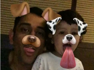 Watch: MS Dhoni and daughter Ziva catch the Snapchat bug in adorable videos Watch: MS Dhoni and daughter Ziva catch the Snapchat bug in adorable videos
