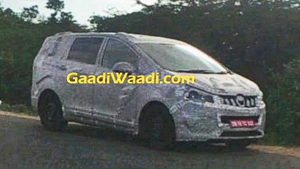 Mahindra TUV500 MPV spotted testing Mahindra TUV500 MPV spotted testing