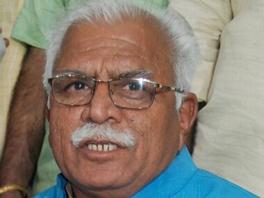 A file image of Haryana CM Manohar Lal Khattar. PTI
