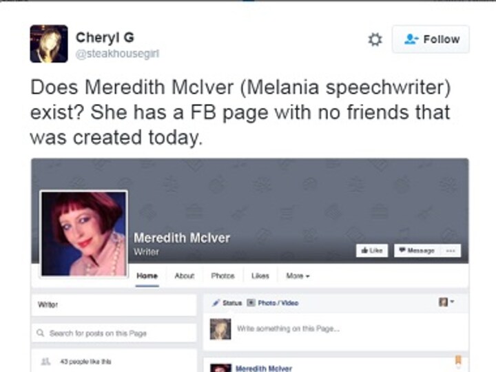 Meredith McIver: Is Melania Trump’s speechwriter for real?