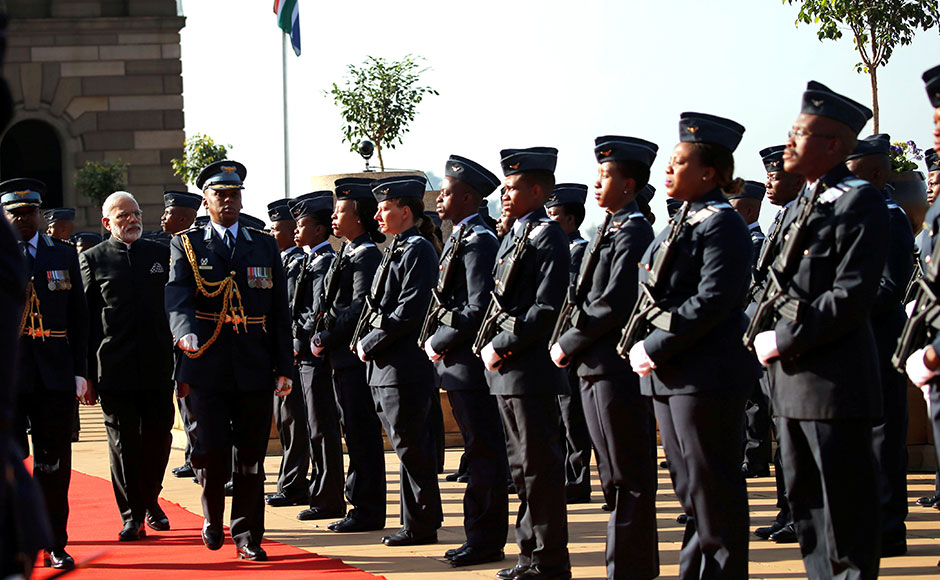 Modi's Africa tour will focus on hydrocarbons, maritime security, trade and investment, agriculture and food, according to Indian officials. AFP Modi's Africa tour will focus on hydrocarbons, maritime security, trade and investment, agriculture and food, according to Indian officials. AFP