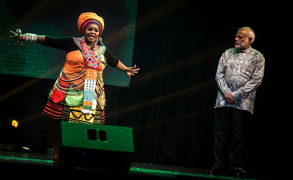 Narendra Modi went to South Africa, seeking to boost trade between two countries which have Narendra Modi went to South Africa, seeking to boost trade between two countries which have