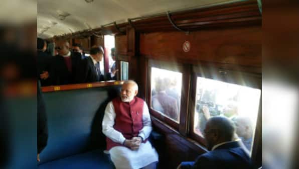 PM Narendra Modi retraces Mahatma Gandhi's train journey in South Africa
