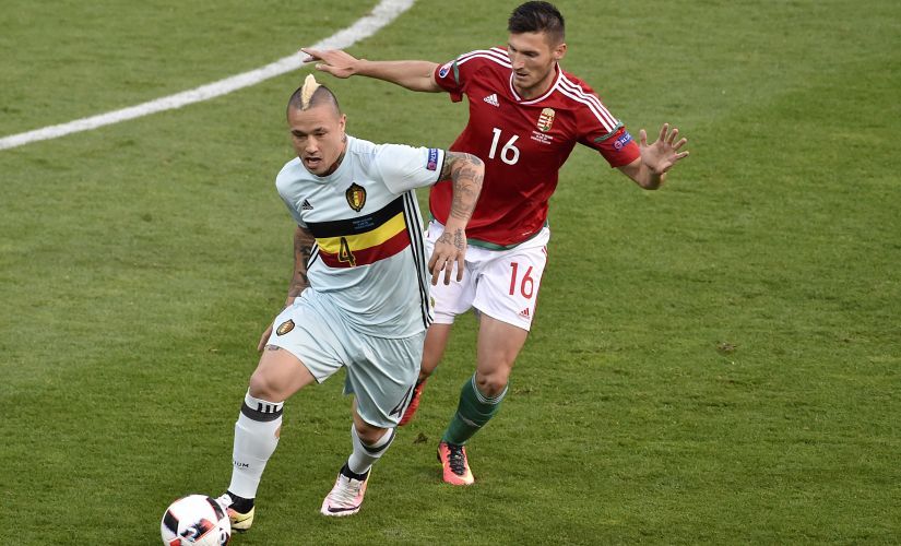 Radja Nainggolan is Belgium's link between attack and defence. AFP