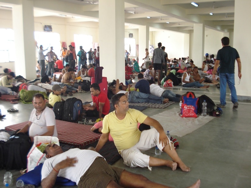 Pilgrims say that they are putting up as 'refugees' due to a lack of adequate arrangements. Ambika