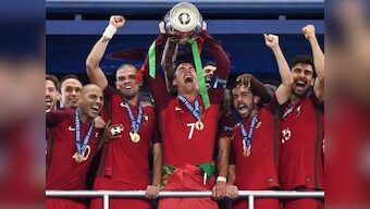 Portugal crowned Euro 2016 champions as tearful Ronaldo finally lifts trophy