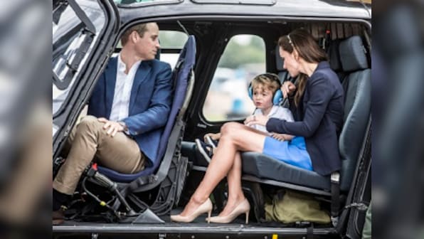 Toddler Prince George almost pilots a jet, thanks to dad Prince William