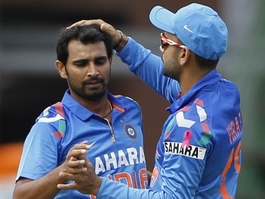 File photo of Mohammed Shami and Virat Kohli. Reuters