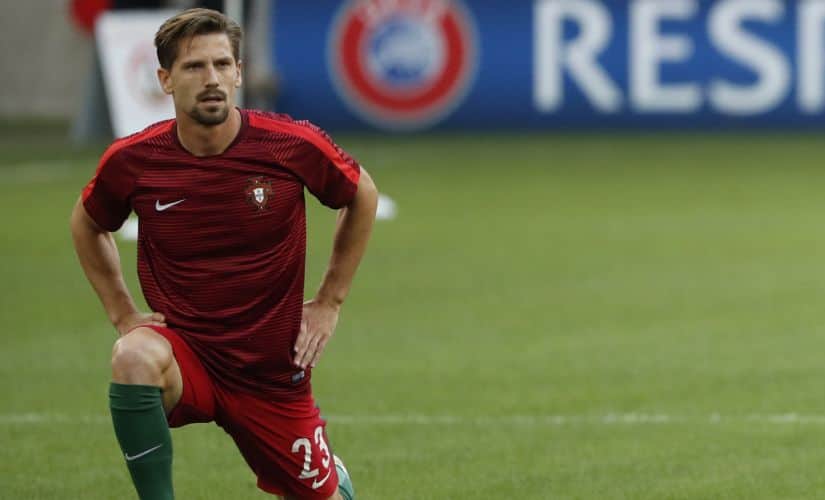 William Carvalho warm up before the match. Reuters