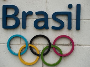 The Rio 2016 Olympics logo. AFP