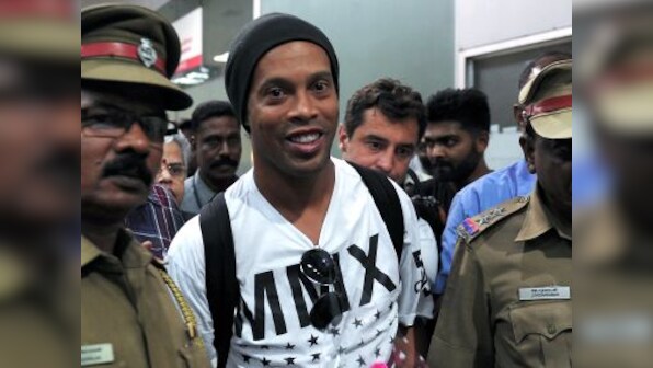 Stars galore: Ronaldinho, Paul Scholes, Ryan Giggs arrive in Chennai for Premier Futsal