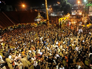 Around 64 people died and scores were injured in a stampede that in Kerala triggered by a vehicle crashing into a crowd. (Photo: AFP)