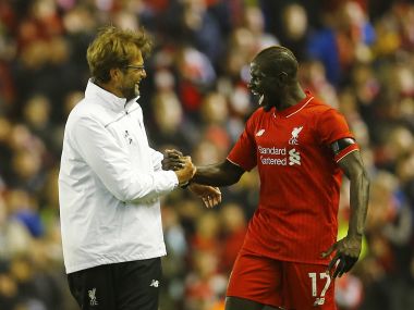 Mamadou Sakho with Jurgen Klopp. Reuters