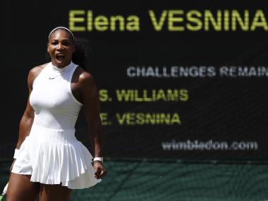 Serena Williams stormed into the Wimbledon final, dispatching Elena Vesnina in straight sets. Reuters