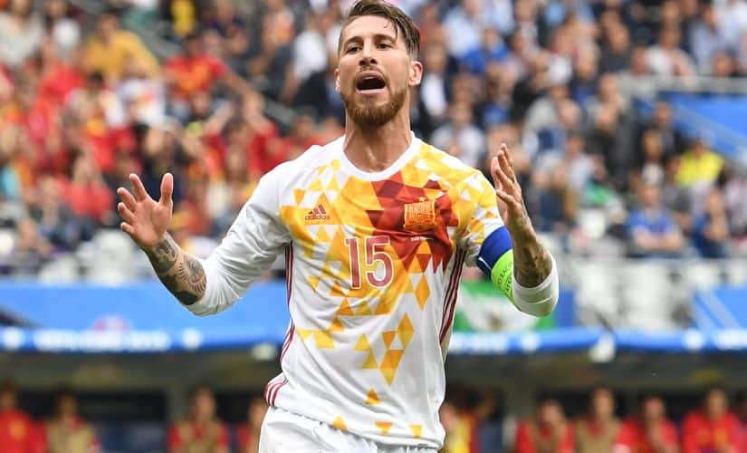 Sergio Ramos couldn’t carry his club form onto the Euros as the Group of 16 was all that Spain could make it to. AFP