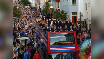 Watch: Iceland's Euro heroes receive rapturous Reykjavik reception