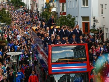 Watch: Iceland's Euro heroes receive rapturous Reykjavik reception