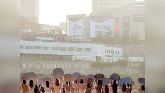 Women pose naked to mock Donald Trump's candidacy ahead of Republican National Convention