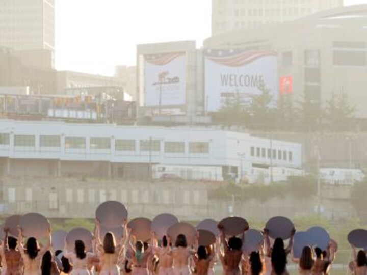 Women pose naked to mock Donald Trump's candidacy ahead of Republican National Convention