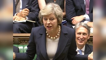 Theresa May dodges Brexit questions, mocks Labour in confident Parliament debut