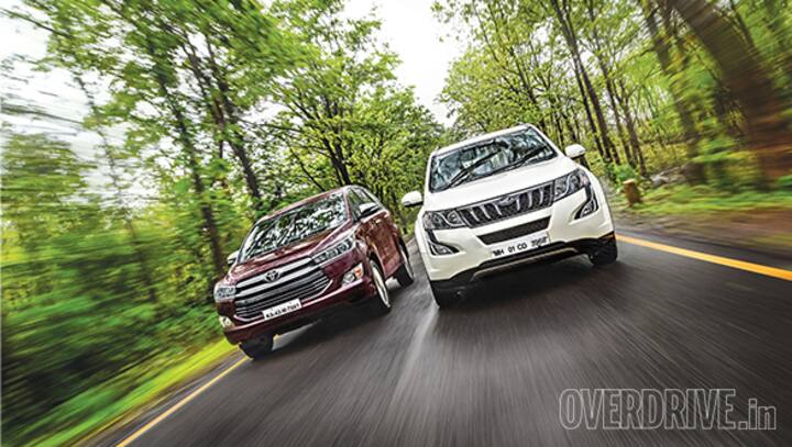 Comparo: Toyota Innova Crysta 2.8 AT vs Mahindra XUV500 2.2 AT