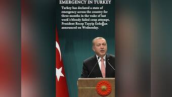 Watch: Turkey declares state of emergency after failed coup