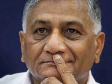 File image of VK Singh. PTI