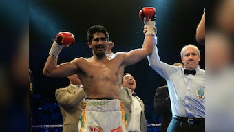 Vijender Singh accused of disrespecting national flag after historic win over Kerry Hope