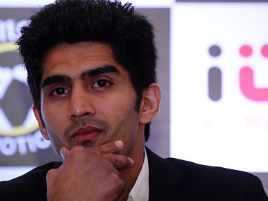File photo of Vijender Singh. AFP