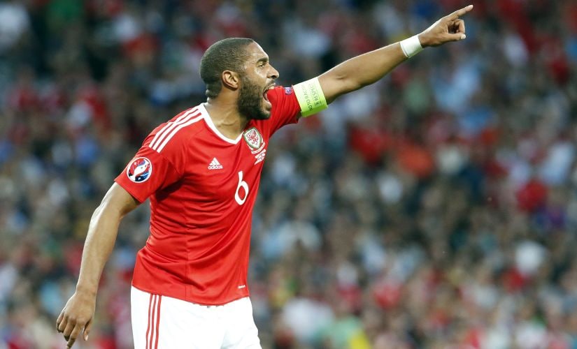 Welsh rock Ashley Williams eill be tasked with stopping Eden Hazard and Kevin de Bruyne. AFP