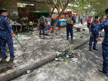 Police investigate the site of attack. Reuters