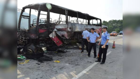 China: Taiwan tour bus bursts into flame killing all 26 on board