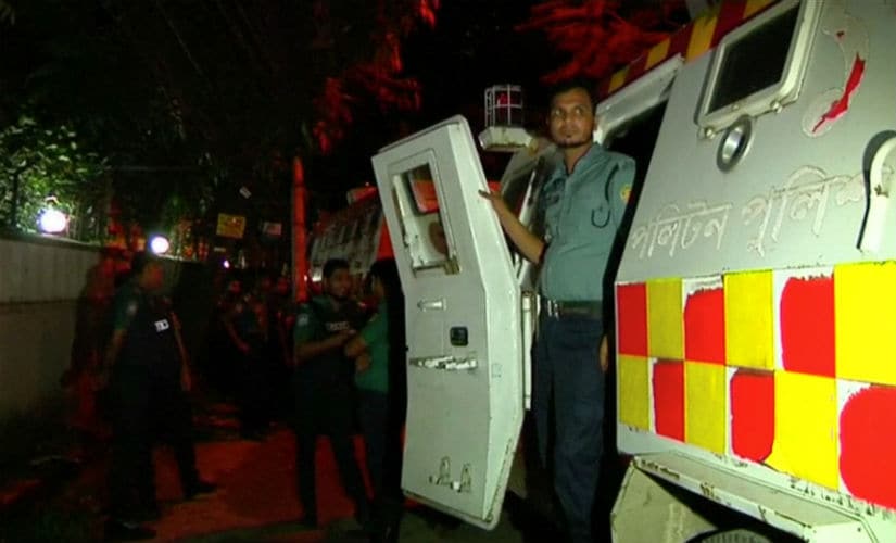 Police personnel during the siege. Reuters