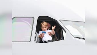In photos: Prince George's day out at the royal air show looks like a lot of fun