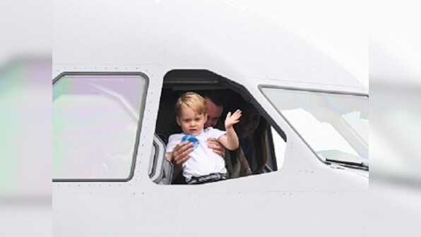 In photos: Prince George's day out at the royal air show looks like a lot of fun