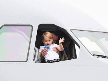 In photos: Prince George's day out at the royal air show looks like a lot of fun