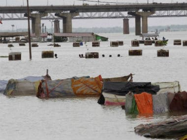 Heavy rainfall sent Ganga into spate. PTI