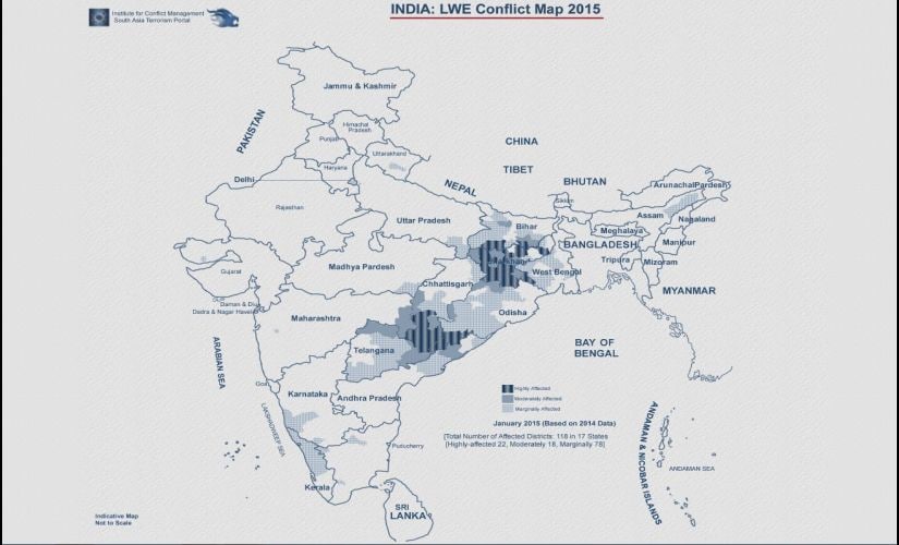 Left Wing Conflict Map 2015. Screenshot: satp.org
