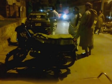 Screengrab of the video showing JeM members asking for funds. Youtube/OfficialMQM