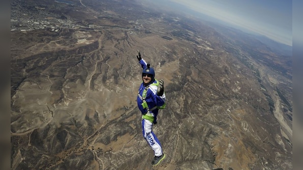 Watch: 42-year-old Luke Aikins becomes first person to jump and land without chute