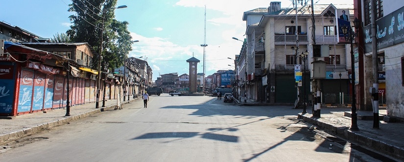 The historic Clock Tower in Srinagar's central Lal Chowk area. Firstpost/Sameer Yasir